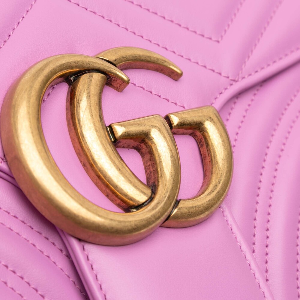 Pre-Loved Gucci Large GG Marmont Matelasse Leather Shoulder Bag - Picture 7 of 11
